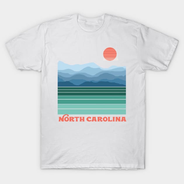 blue ridge mountains T-Shirt by SeventyEightDesigns